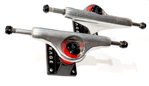 Rage Silver/Black 139mm


The Ultimate Durable High Performance Trucks made by the best.
Sold as Pair
For all types of skateboarding

Axel Width: 139mm 8.0"

Finish: Polished with Black BaSkateboard TrucksRageRage 