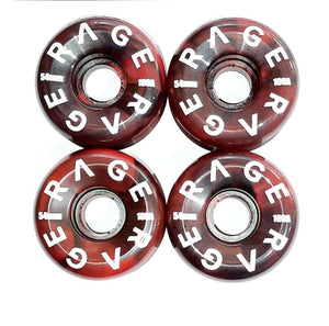 Rage Logo Red 54MMFeatures: 

Rage Skateboard Wheel
Size 54mm
Pack of Four Wheels
100A hard skateboard wheels
Shape - Conical
Rage Logo - Red 
WheelsRageRage 