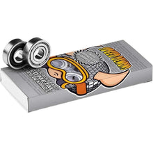 Load image into Gallery viewer, Speed Demons Brainiac Bearings
Speed Demons Brainiac Skateboard Bearings Green Abec 5
Pack contains set of 8 Bearings.
Grade 10 high carbon chrome steel balls. Outer Green coloured shields.
High bearingsspeed demonsRage 
